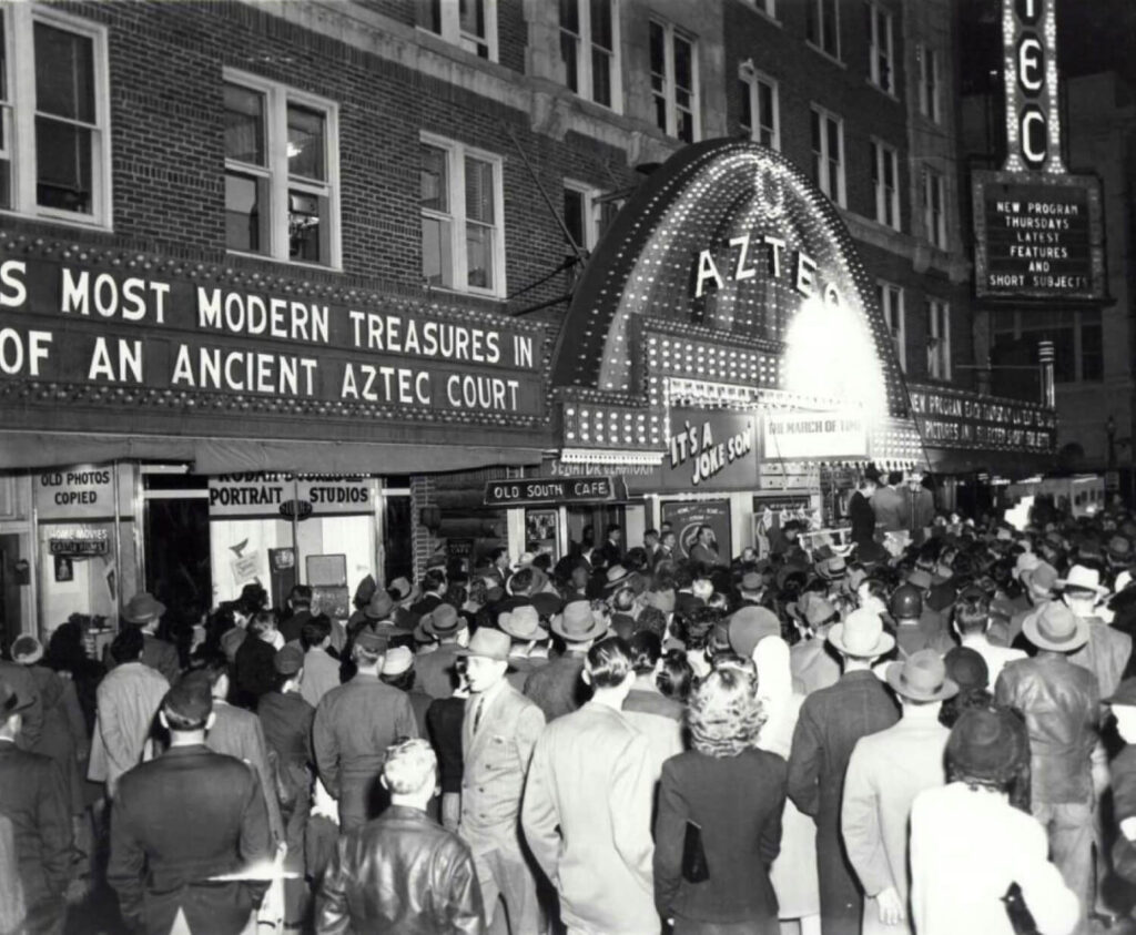 Historic Photo of the Aztec Theatre